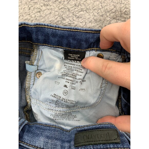 BLANKNYC The Reade 25 Classic Skinny Distressed Denim Blue Jeans 5 Pockets - Picture 5 of 11